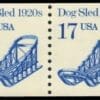Scott# 2135 "DOG SLED" MNH COIL PAIR, NICELY CENTERED