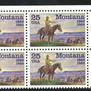 Scott# 2401 "MONTANA STATEHOOD" ZIP BLOCK (4) MNH