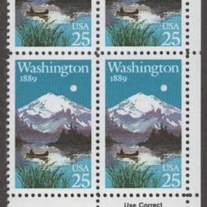 Scott# 2404 "WASHINGTON BICENTENNIAL" ZIP BLOCK (4) MNH