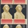 Scott# 2414 "THE CONSTITUTION EXECUTIVE BRANCH" ZIP BLOCK (4) MNH