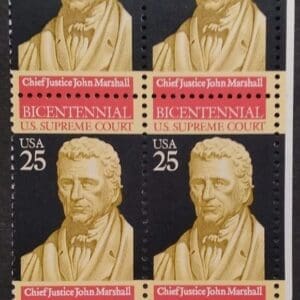 Scott# 2415 "THE CONSTITUTION - SUPREME COURT" ZIP BLOCK (4) MNH
