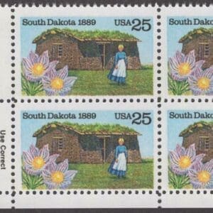 Scott# 2416 "SOUTH DAKOTA STATEHOOD" ZIP BLOCK (4) MNH