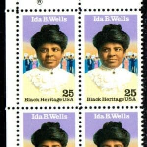 Scott# 2442 "IDA B WELLS - JOURNALIST" ZIP BLOCK (4) MNH