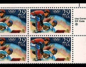 Scott# 2619 "OLYMPIC BASEBALL" MNH ZIP BLOCK (4) NICELY CENTERED