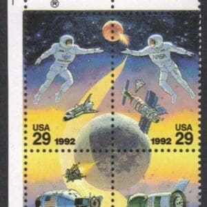 Scott# 2631-34 "SPACE ACCOMPLISHMENTS" MNH ZIP BLOCK (4)