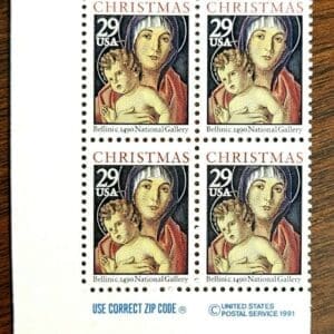 Scott# 2710 "MADONNA" MNH ZIP BLOCK (4) NICELY CENTERED