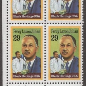 Scott# 2746 "PERCY LAVON JULIAN - SCIENTIST" MNH ZIP BLOCK (4)