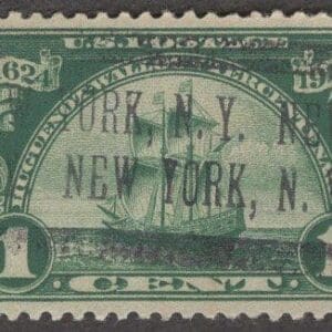 Scott# 614 HUGUENOT-WALLOON, NEW YORK, N.Y. CANCEL