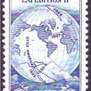 Scott# 753 WORLD MAP SPECIAL PRINTING SINGLE, MNH, NGAI