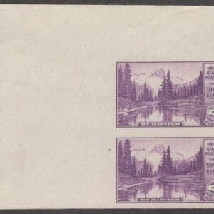 Scott# 770a "MIRROR LAKE" VERT. PAIR, MNH, NGAI WITH BIG SELVAGE