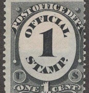Scott# O47 "POSTAL OFFICE OFFICIAL" ISSUE of 1873, MINT SINGLE