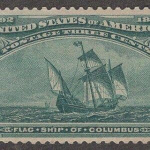 Scott # 232 "FLAGSHIP of COLUMBUS" MPH SINGLE, VERY WELL CENTERED