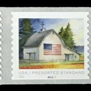 Scott# 5684-87 "FLAGS on BARNS" MNH PNC (5) FROM 3K PLATE # P11111