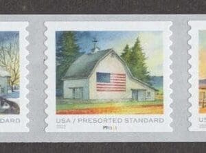 Scott# 5684-87 "FLAGS on BARNS" MNH PNC (9) FROM 10K PLATE # P11111