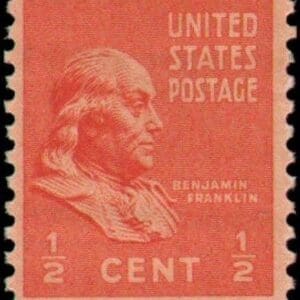 Scott# 803 "FRANKLIN" MNH "PRIXIE" SINGLE, NICELY CENTERED