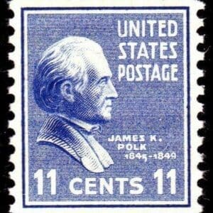 Scott# 816 "JAMES POLK" MNH "PRIXIE" SINGLE, NICELY CENTERED