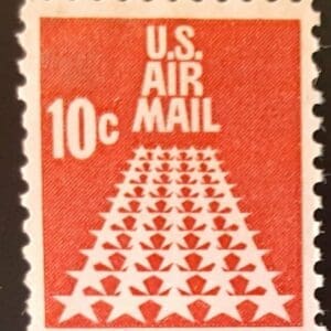 Scott# C72 "50 STAR RUNWAY" AIRMAIL MNH SINGLE, NICELY CENTERED