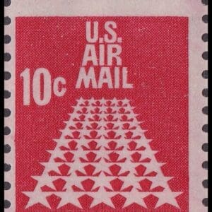 Scott# C73 "50 STAR RUNWAY" AIRMAIL MNH COIL SINGLE, NICELY CENTERED