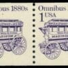 Scott# 2225 "OMNIBUS" TRANSPORTATION SERIES MNH COIL PAIR