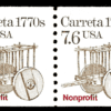 Scott# 2255 "CARRETA" TRANSPORTATION SERIES MNH COIL PAIR