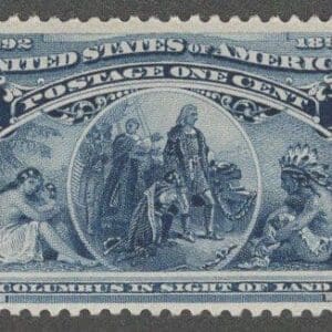 Scott# 230 "COLUMBIAN-IN SIGHT OF LAND" MNH, VERY NICELY CENTERED