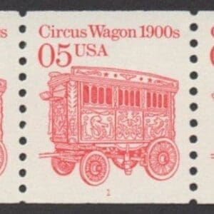 Scott# 2452 "CIRCUS WAGON" TRANSPORTATION SERIES PNC3, PLATE# 1