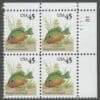 Scott# 2481 "PUMPKINSEED SUNFISH" MNH PLATE BLOCK (4) NICELY CENTERED