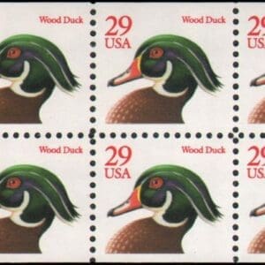 Scott# 2485 (BK175) "WOOD DUCK" MNH INTACT BOOKLET (20) PLATE# K11111