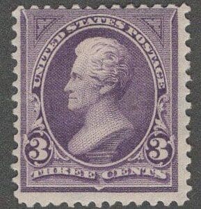 Scott# 268 "JACKSON" DLWMK BUREAU ISSUE, MINT