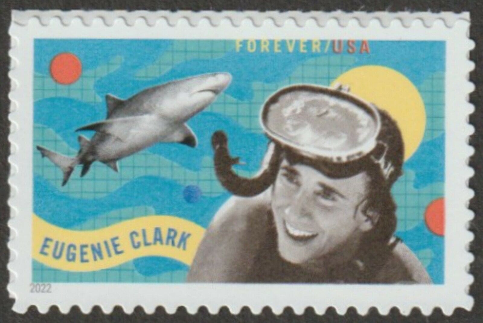 Scott# 5693 "EUGENIE CLARK - RESEARCHER" MNH, NICELY CENTERED
