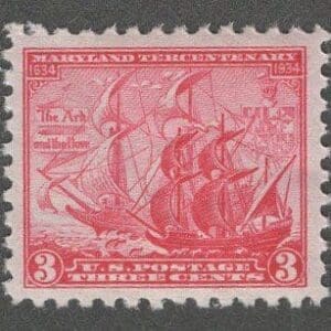Scott# 736 "MARYLAND TERCENTENARY" MNH SINGLE, NICELY CENTERED