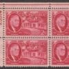Scott# 931 "ROOSEVELT" PLATE BLOCK (4) MNH, NICELY CENTERED