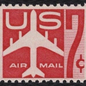 Scott# C60 "JET SILHOUETTE" MNH SINGLE, NICELY CENTERED