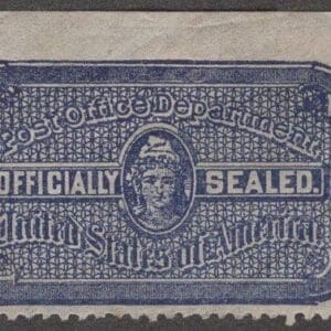 OX12 "USPS OFFICIAL SEAL" 1907 USED WITH FLAWS, 1879 PERF 12