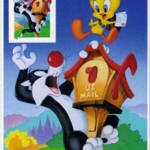 Scott# 3204c "SYLVESTER and TWEETY - LOONEY TUNES" PANE (1) MNH