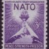 Scott# 1008 "NATO-NORTH ATLANTIC TREATY ORG." MNH, NICELY CENTERED