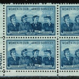 Scott# 1013 "WOMEN IN THE ARMED FORCES" PLATE BLOCK (4) MNH