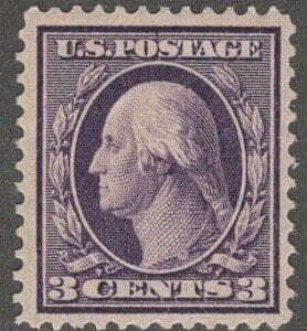 Scott# 333 "WASHINGTON" MINT, VERY NICELY CENTERED