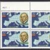 Scott# 3141 "GEORGE C MARSHAL-THE MARSHALL PLAN" MNH PLATE BLOCK (4)