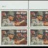 Scott# 3148 "PAUL "BEAR" BRYANT - FOOTBALL COACHES" MNH PLATE BLOCK (4)