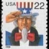 Scott# 3263 "UNCLE SAM" S/A COIL SINGLE, NICELY CENTERED