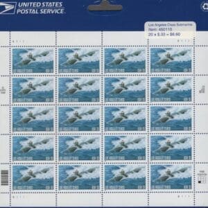 Scott# 3372 "U S NAVY SUBS-LOS ANGELES CLASS" SHEET (20) SEALED USPS PKG