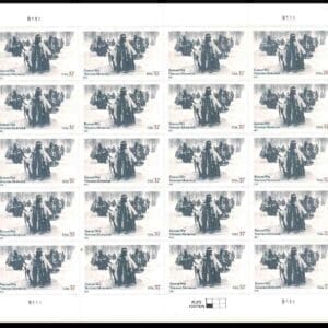 Scott# 3803 "KOREAN WAR VETERANS MEMORIAL" FULL SHEET (20)