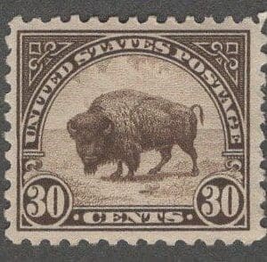 Scott# 569 "BUFFALO" MINT, NICELY CENTERED