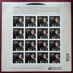 Scott# 5708 "PETE SEEGER" MNH INTACT SHEET (16) NICELY CENTERED