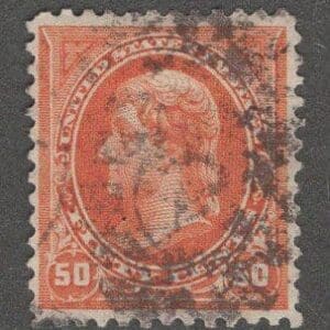 Scott# 275 JEFFERSON BUREAU ISSUE, CDS CANCEL, VERY NICELY CENTERED