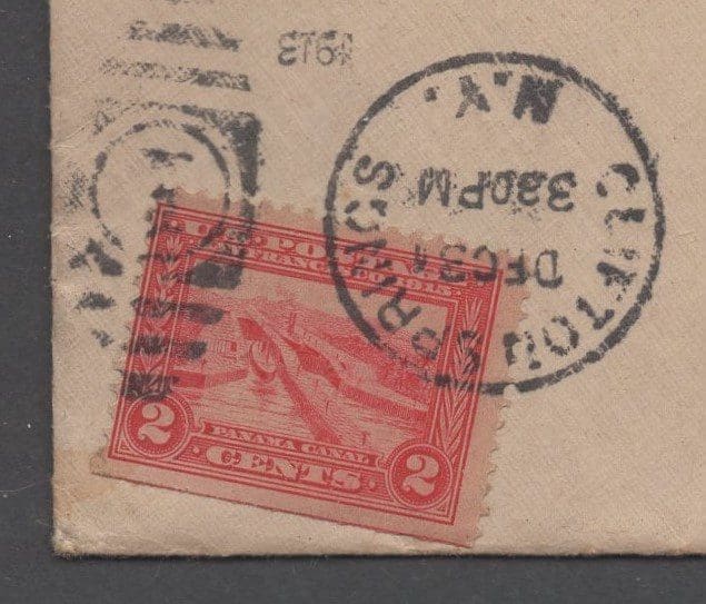 Scott# 398 "PANAMA CANAL" PAN-PACIFIC ON COVER WITH DEC 31st 1913 CDS - Image 2