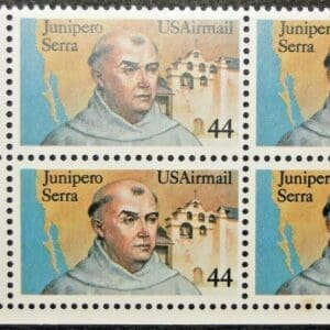 Scott# C116 "FATHER JUNIPERO SERRA" ZIP BLOCK (4) MNH
