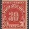 Scott# J85 "POSTAGE DUE" ROTARY PRESS UNWMK. 11x10.5 MNH
