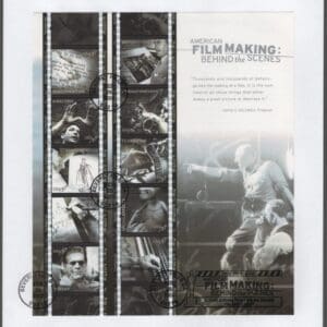 Scott# 3772 "AMERICAN FILMMAKING" SOUVENIR SHEET FIRST DAY COVER
